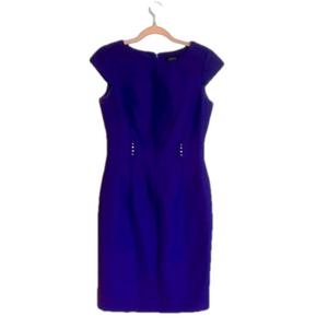 TAHARI Blue Midi Dress